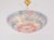 1950s Murano Glass Floral Barovier & Toso Blue Clear Pink Flower Basket Chandelier For Sale - Image 10 of 12