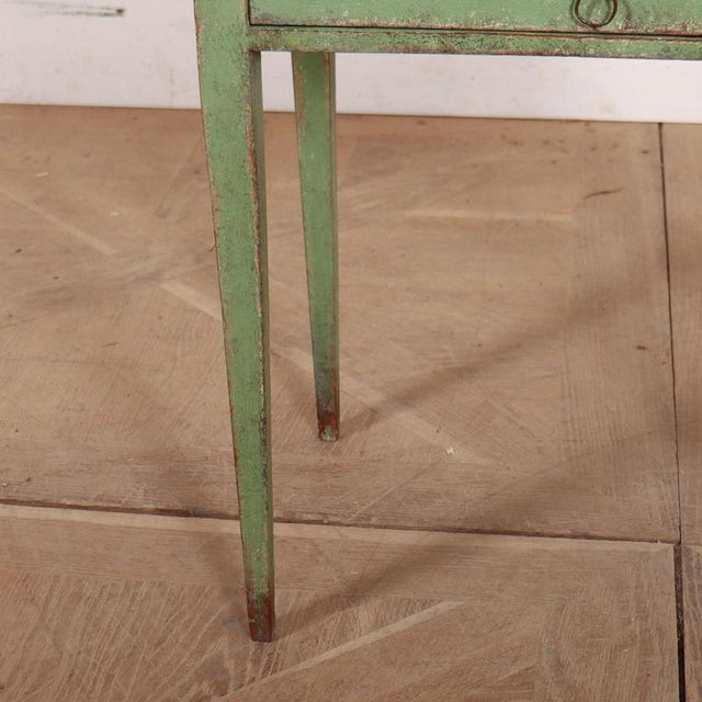 Vintage Dutch Painted Bedside Table For Sale - Image 5 of 9