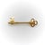 Modern Vintage 14k Gold Tiffany & Co. Key Brooch For Sale - Image 3 of 10