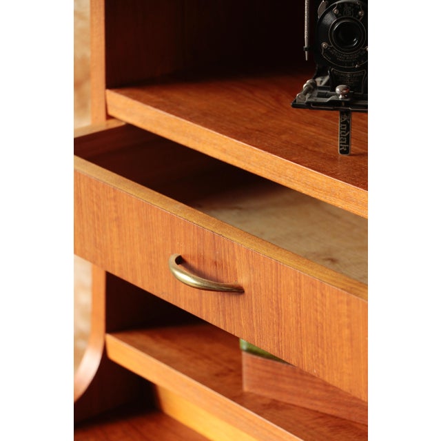 Danish Teak Bookcase with Secretary, 1960s For Sale - Image 17 of 18