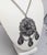 Vintage Signed Napier Silvertone Brutalist Pendant Necklace For Sale - Image 9 of 9