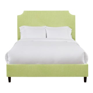 Reagan California King Bedframe, Apple Linen For Sale