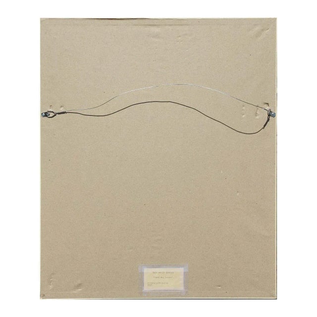 1984 Rita Blasser "Study - Paper Bag" Abstract Green and Neutral Toned Print, Framed For Sale - Image 10 of 12