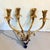 Metal Early 20th Century Rococo Revival Four-Arm Gilt Metal Candle Wall Sconce For Sale - Image 7 of 11
