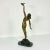 Vintage French Art Deco Pierre Le Faguays Bronze Nude Sculpture, Girl With Dove For Sale - Image 12 of 18