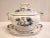 Vintage Blue and White Soup Tureen With Underplate- 2 Pieces For Sale - Image 11 of 12