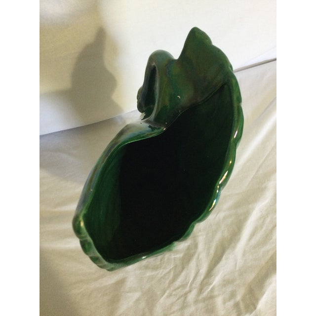 Ceramic Vintage Royal Haeger Green Swan Vase For Sale - Image 7 of 12