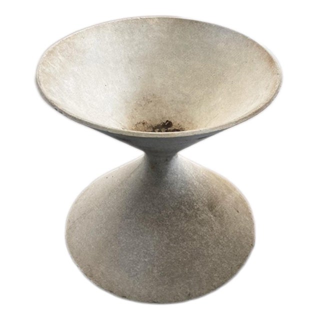 Paint 1960s Cast Cement Diablo Shape Planter For Sale - Image 7 of 11