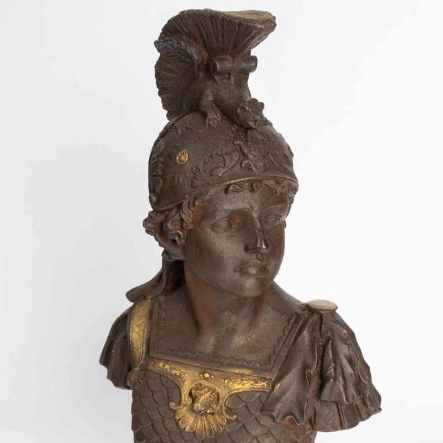 Sculpture of Greek Man in Cast Iron For Sale - Image 4 of 9