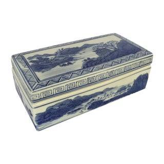 Divided Chinoiserie Trinket Box For Sale