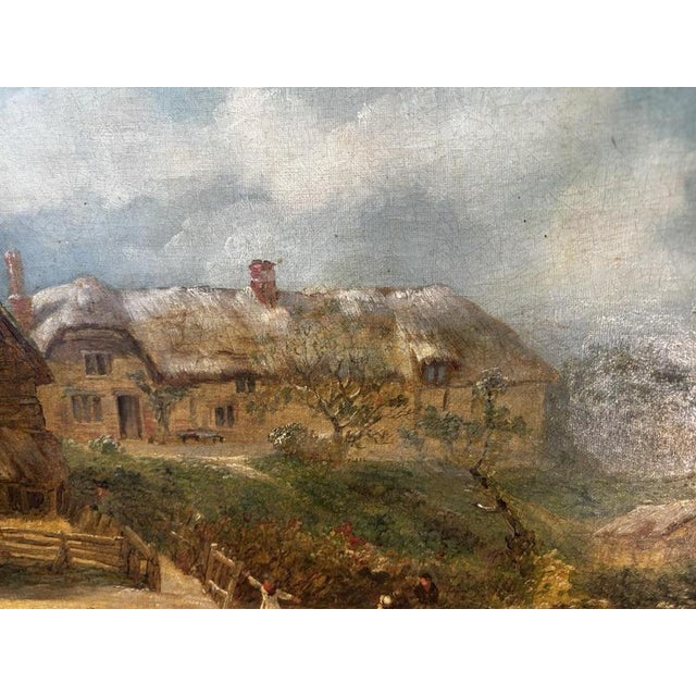 R.Randell, The Cottage, Oil Painting on Canvas, Framed For Sale - Image 9 of 16