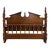 Vintage Convertible Queen or Full Size Colonial Style Four Poster Pediment Bed For Sale