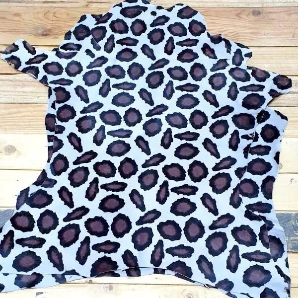 Animal Print Hair on Hide Pillow Cover With Piping For Sale - Image 12 of 12
