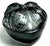 Lalique Lalique (France) - Exquisite Smoke Gray (Rarest Color!) Clear and Frosted "Mirabel" Powder Box, Retired. For Sale - Image 4 of 13