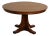 Stickley Mission Collection Oak Round Pedestal Dining Table For Sale