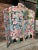 Fabulous authentic mid-century vintage 5 panel carved wood room divider. Carved and hand painted (can even see the brush...