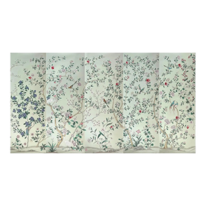 Chinoiserie Mural Hand Painted Wallpaper - 5 Panels