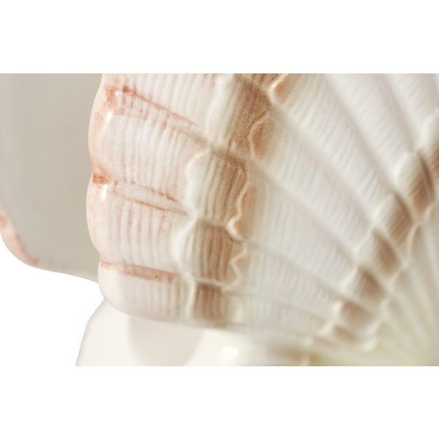 Late 20th Century Otagiri Ceramic Scallop Shell Napkin Holder For Sale - Image 5 of 6