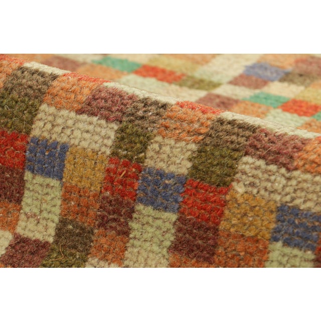 Vintage Zeki Müren Rug With Polychromatic Geometric Patterns, From Rug & Kilim For Sale In New York - Image 6 of 8