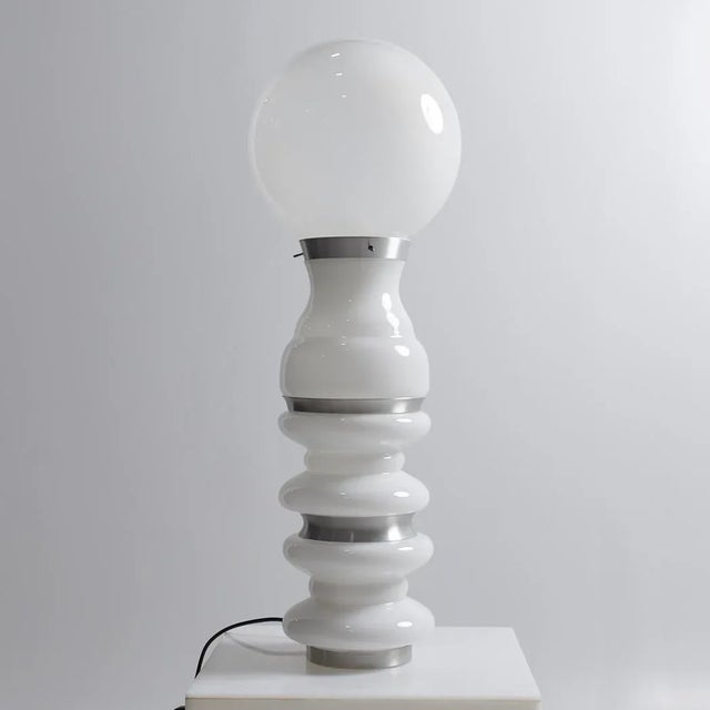 Carlo Nason Mid Century Murano Glass Lamp For Sale - Image 10 of 12