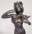 Gray Antique French 20thC Young Lady Art Nouveau Bronzed Metal Sculpture Figure Woman For Sale - Image 8 of 13