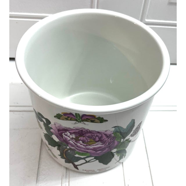 Vintage Portmeirion Botanical Peony Ceramic Canister Jar For Sale In West Palm - Image 6 of 7