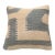 Arteverk Sand & Slate Gray Geometric Color-Block Kilim Throw Pillow 17" X 17", Handwoven Afghan Wool For Sale