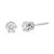 With regal hidden details, these diamond stud earrings are anything but ordinary. From the front, these 14kt white gold...