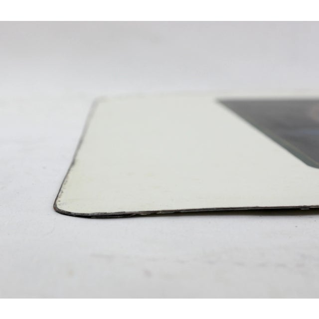 Black Vintage Iron Plate Oil Painting Dog Portrait For Sale - Image 8 of 9