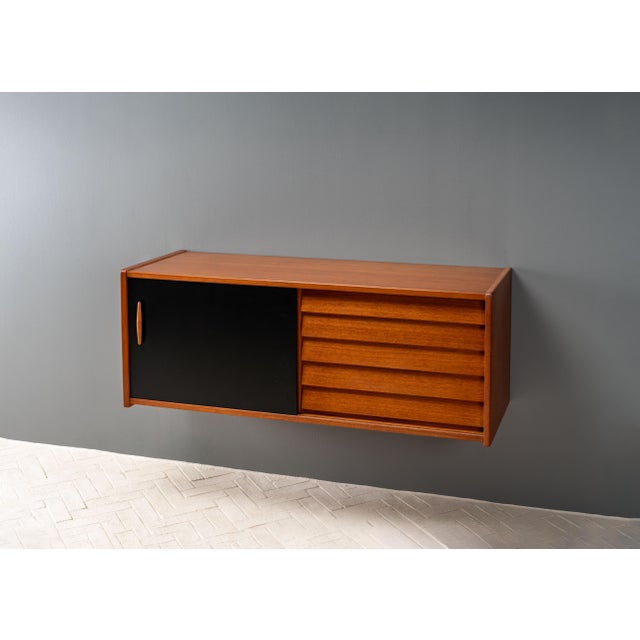 Mid-Century Modern 1960s Nils Jonsson Teak Wall Console For Sale - Image 3 of 16