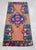 Front of Bath Sink Rug Hand Made Kitchen Mat Colorful Mini Rug 1'6" X 3'4" For Sale - Image 12 of 14