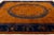 1920s Antique Art Deco Chinese Nichols Style Rug - Mandarin Orange & Indigo 10x14 For Sale - Image 5 of 6