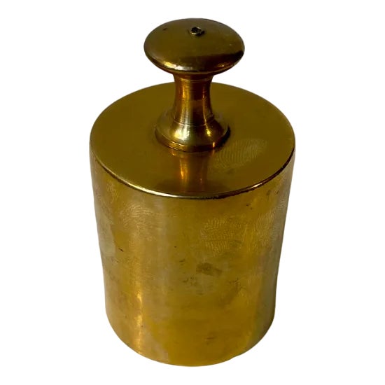 Vintage Danish Butler Bell in Brass, 1970s For Sale