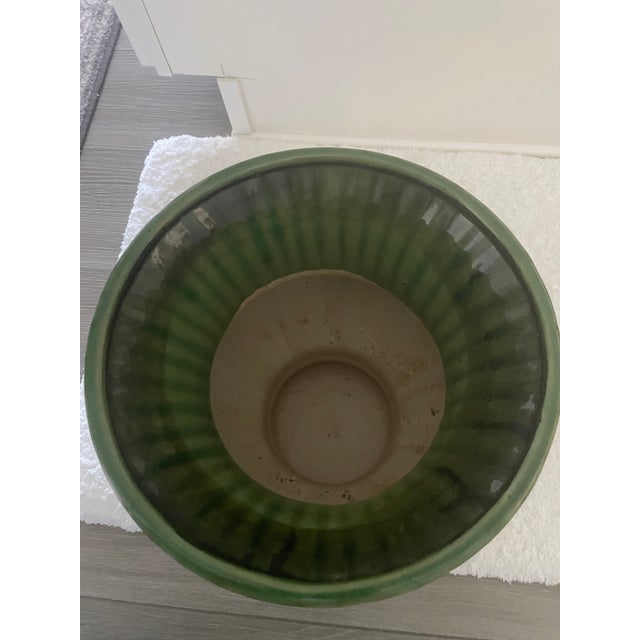 English Large Majolica Style Vase For Sale - Image 3 of 4