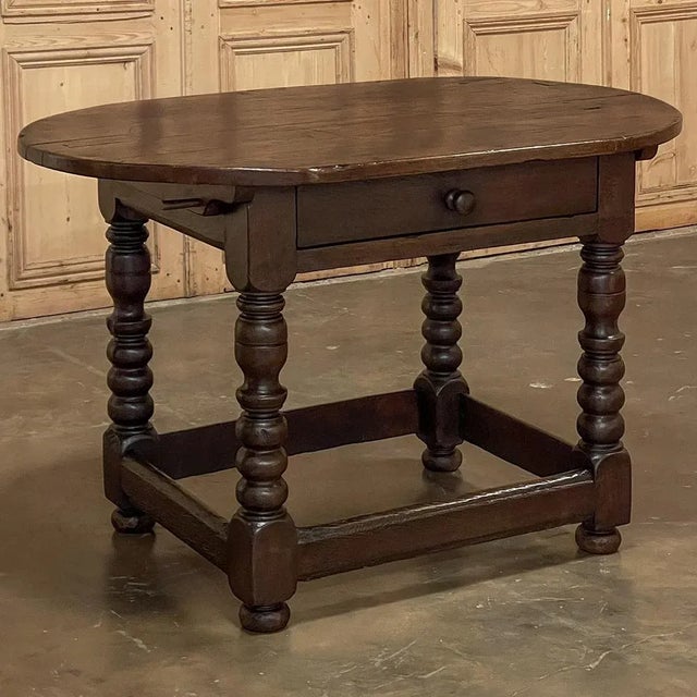 Rustic European Early 19th Century Dutch End Table For Sale - Image 3 of 13