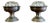 Vintage French Flower Frog Vases with Pewter Holders, 1960s, Set of 2 For Sale