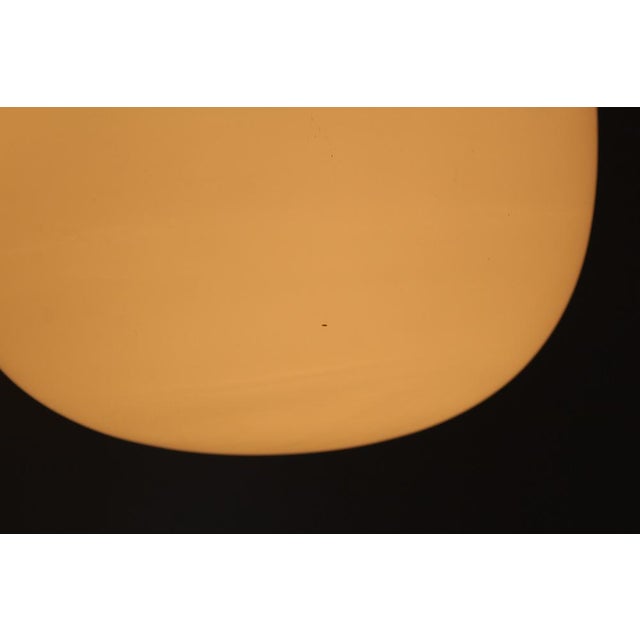 Bauhaus Opaline Glass Suspensions from Glashütte Limburg, 1970s, Set of 2 For Sale - Image 3 of 16