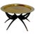 Moroccan Brass Tray Top Spider Leg Table For Sale