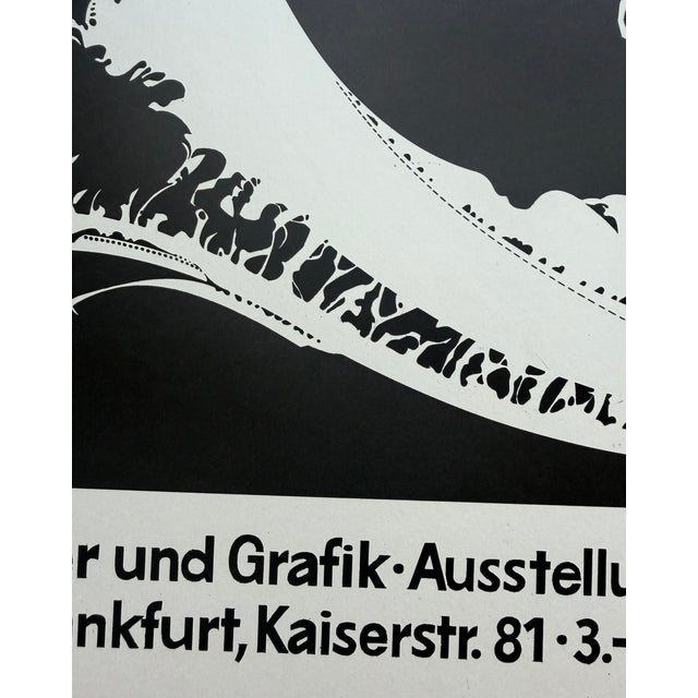 Hans Joachim Zeidler (Born 1935), Galerie Für Graphikfreunde Frankfurt, Exhibition Poster, Printed in German For Sale - Image 9 of 13