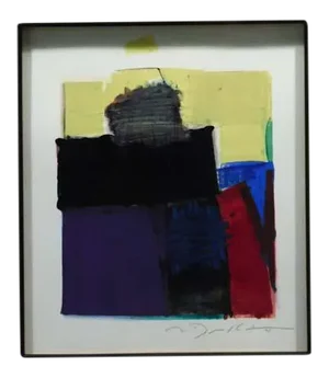 Mark Dickson Untitled Mono Type #1457 Original Art on Paper Hand Signed
