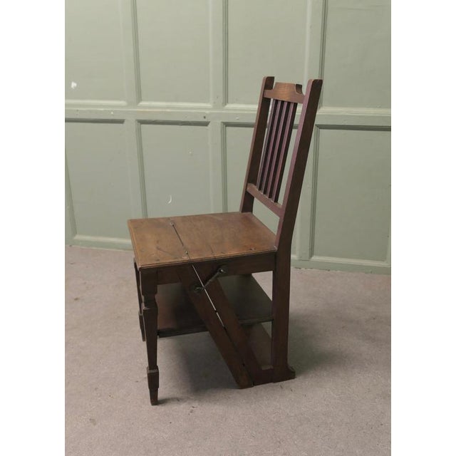 Edwardian Metamorphic Library Steps, 1900 For Sale - Image 3 of 8