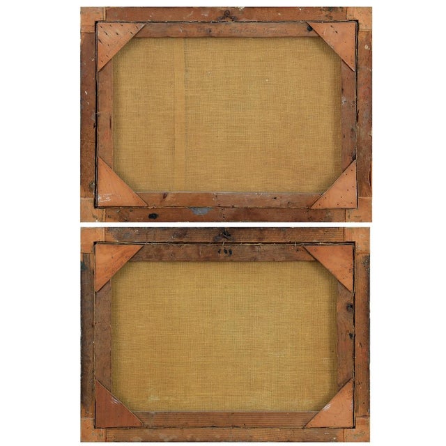 Vedutist Artist, Views of Rotterdam, 1750, Oil on Canvases, Framed, Set of 2 For Sale - Image 18 of 18