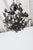 Black 1950s Hollywood Regency Style Italian Black Metal Floral Chandeliers - a Pair For Sale - Image 8 of 18