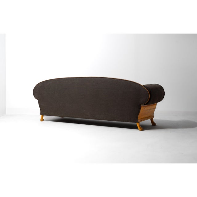 1920s Art Nouveau Geometric Sofa, Sweden, 1920s For Sale - Image 5 of 15