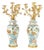 Chinese Style Porcelain and Gilt Bronze Candelabras, 19th Century, Set of 2 For Sale