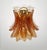 Vintage Murano Six-Tier Felci Wall Sconces in Amber Glasses, 1990s, Set of 2 For Sale - Image 8 of 18