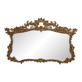 Friedman Brothers Gold Ornate Framed Mirror For Sale