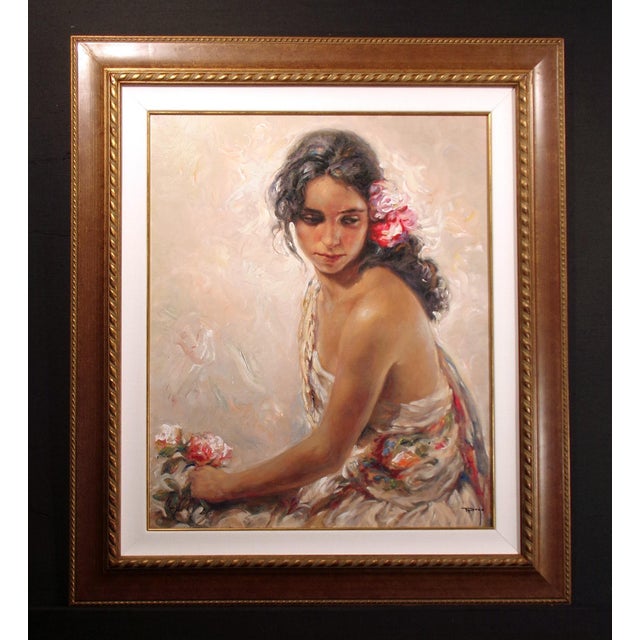 "Andaluza" by Royo Hand signed, titled and numbered by the artist Limited Edition Serigraph on Clayboard Panel Custom...