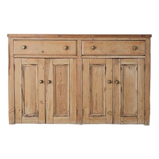 Antique English Pine Sideboard - Circa 1870 For Sale