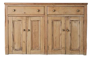 Antique English Pine Sideboard - Circa 1870